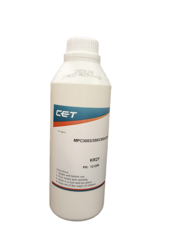Ricoh Aficio  MPC 3003 / 3503 / 3004 / 3504 Yellow Bottle Toner by CET (121206)